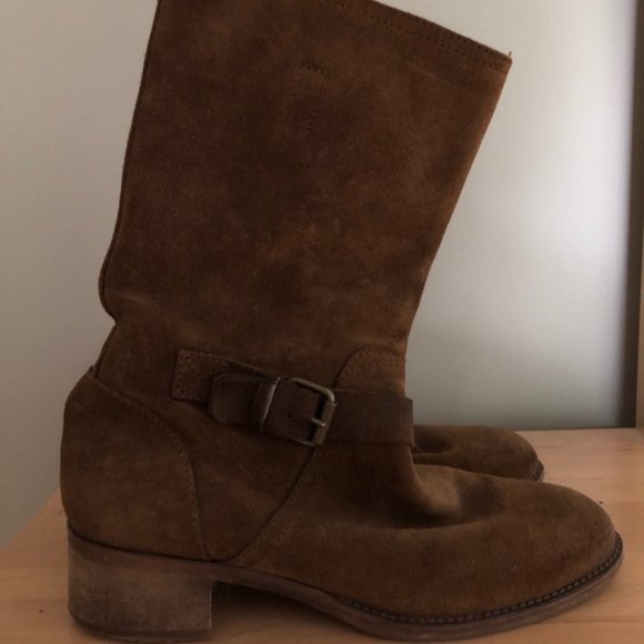 J. Crew Ryder Suede a Buckle Boots - Picture 6 of 12